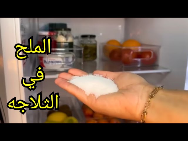 الملح سر نظافة الثلاجة