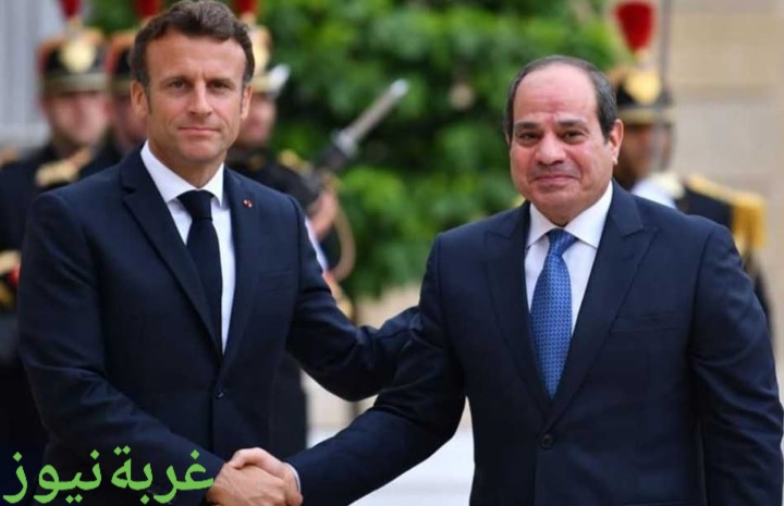 السيسي وماكرون يبحثان إقامة دولة فلسطينية مستقلة