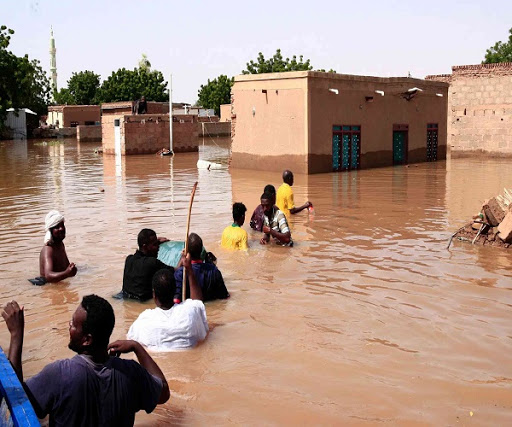 فيضان النيل في السودان يهدد انهيار المدينة الملكية الأثري بمنطقة البجراوية