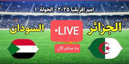 مباراة الجزائر والسودان اليوم