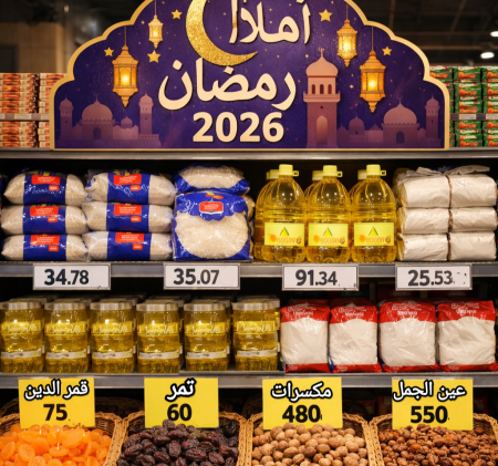 كيلو الأرز بـ 27 جنيه.. أسعار السلع الغذائية قبل رمضان 2026 في الأسواق والمعارض المخفضة أسعار السلع الغذائية