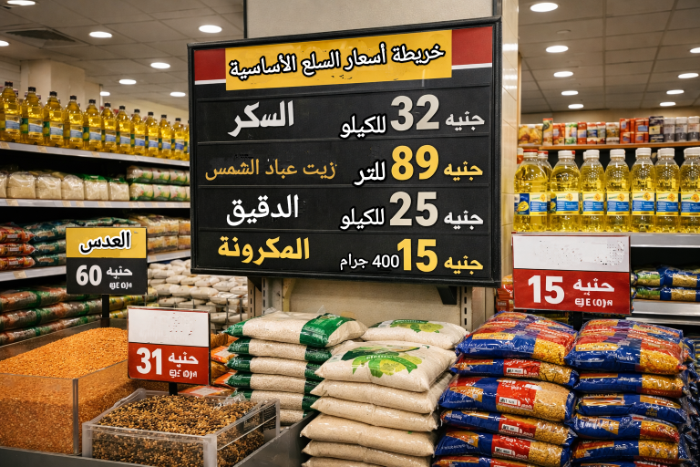 خريطة أسعار السلع الأساسية