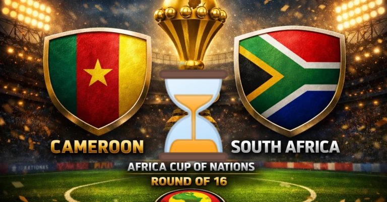 مباراة جنوب إفريقيا والكاميرون