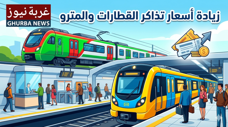قبل تطبيق القرار بساعات.. زيادة أسعار تذاكر القطارات والمترو في مصر بدءا من الجمعة 27 مارس 2026
