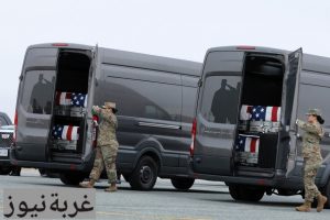 ترامب في قاعدة دوفر يستقبل جثامين الجنود الأمريكيين بعد الهجوم في الكويت  7 مارس 2026