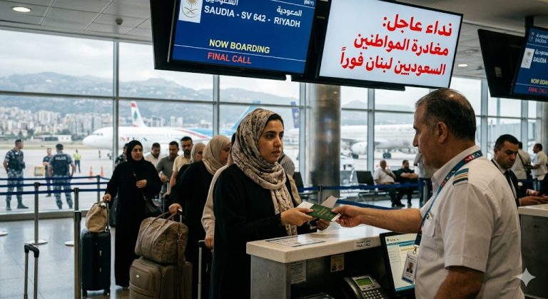 صافرات الإنذار تدوي … السعودية تطالب مواطنيها بمغادرة لبنان فوراً مغادرة المواطنين السعوديين لبنان