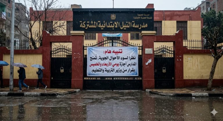 تعطيل الدراسة في مصر