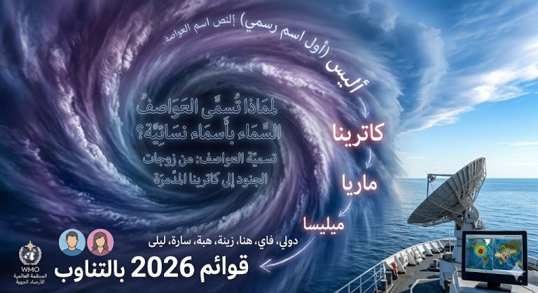 أصل وتطور تسمية العواصف