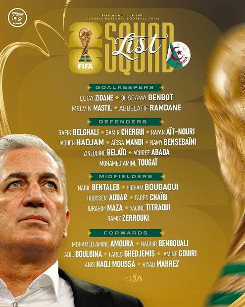 قائمة الجزائر النهائية لكأس العالم 2026.. محرز يقود المحاربين وغيابات بارزة تثير الجدل