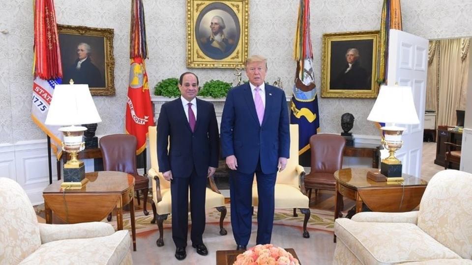 رئاسة مصر تكشف تفاصيل محادثات السيسي وترمب