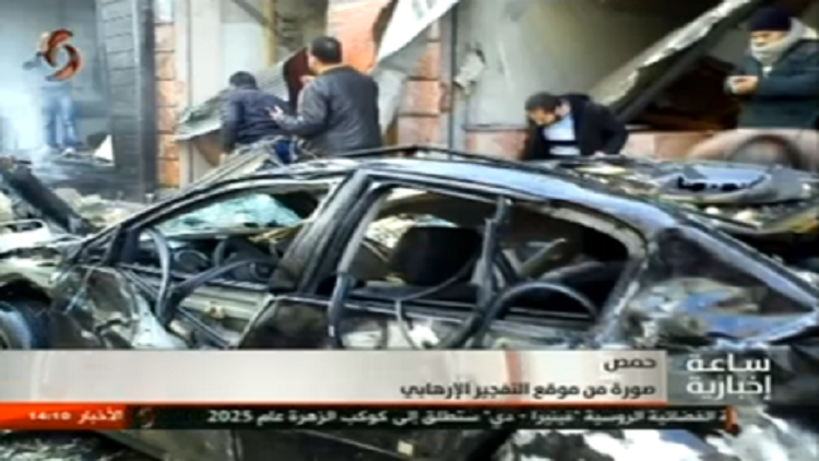 قتيلان وجرحى بتفجير انتحاري في حمص