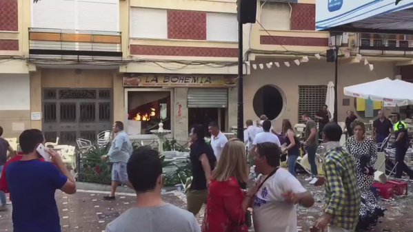 عشرات الجرحى بانفجار في مقهى بملقة جنوب إسبانيا