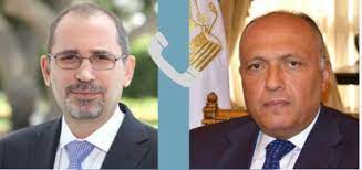وزير الخارجية المصري ونظيره الأردني يبحثان تطورات التصعيد بالأراضي الفلسطينية