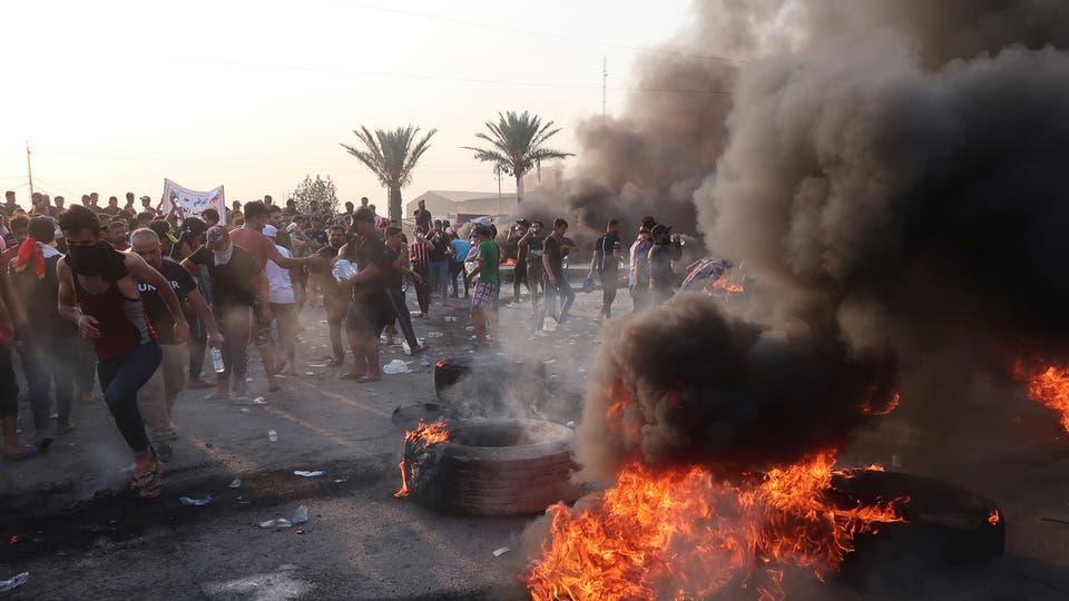 العراق: عودة التظاهرات وأعمال العنف لشوارع بغداد