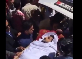 أهالي الكرك الأردنية يستقبلون شهيدهم بالزغاريد