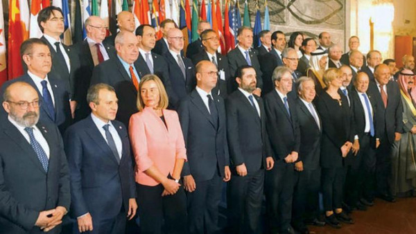 مؤتمر روما يدعو العالم للتضامن مع لبنان