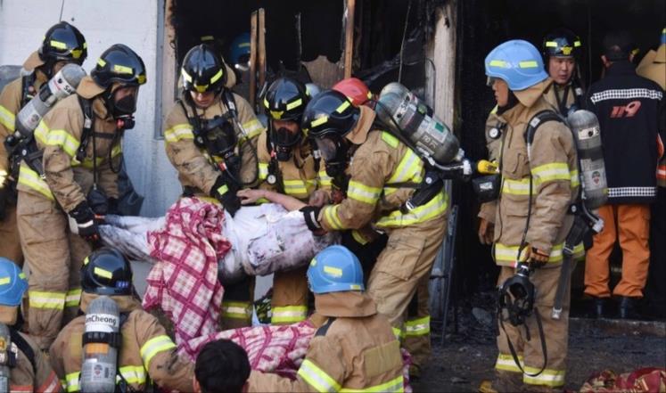 40 قتيلا في حريق بمستشفى في كوريا الجنوبية