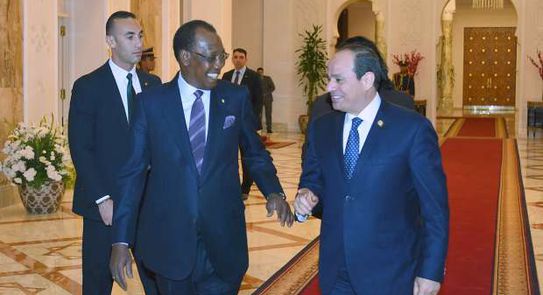 استقبال رسمي لرئيس جمهورية تشاد من قبل نظيره الرئيس المصري