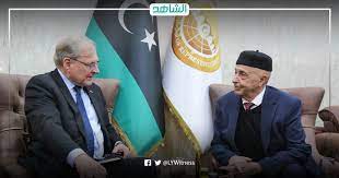لقاء بين رئيس حكومة الوحدة الوطنية الليبية مع المبعوث الأمريكي لمباحثات سبل دعم إجراء الانتخابات