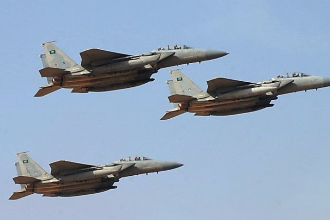 مقاتلات التحالف العربي قصفت الملحقية السعودية غرب صنعاء