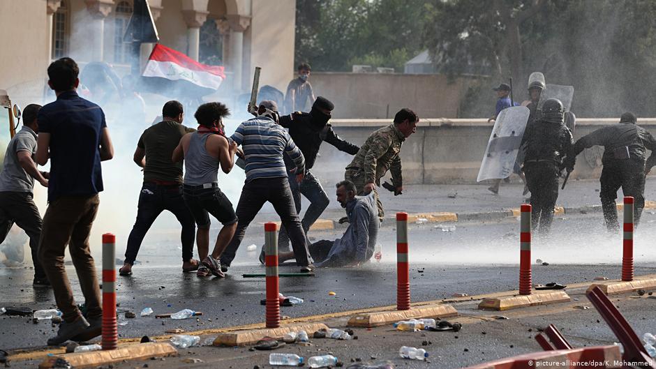 إطلاق نارعلى محتجين في بغداد أسفر عن سقوط جرحي وقتلي
