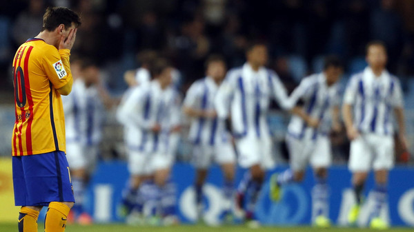 برشلونة يسقط أمام جماهير ريال سوسيداد