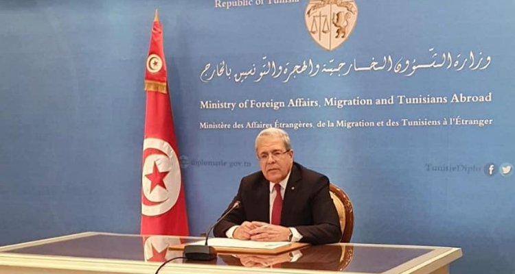 وزير الشؤون الخارجية والهجرة والتونسيين بالخارج يشارك عبر تقنية الفيديو في اجتماع وزاري بنيويورك