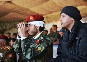 زوجة القذافي توجه رسالة لنصر الله ونبيه بري بخصوص نجلها