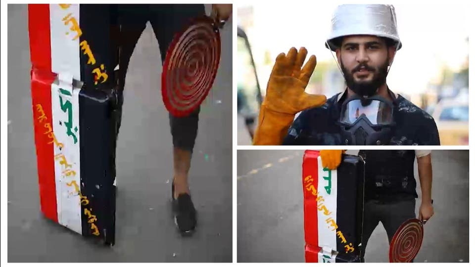 هكذا استوحى الشباب العراقي من “لعبة البوبجي” اصطياد قنابل الغاز