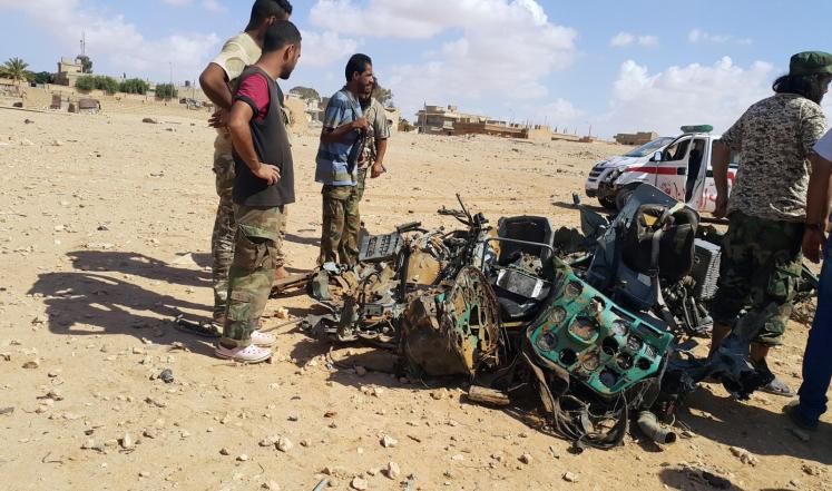 قتلى لقوات حفتر وطائرات أجنبية تنفذ غارات ببنغازي