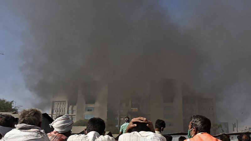 نشوب حريق هائل في أكبر معاهد إنتاج اللقاح في الهند