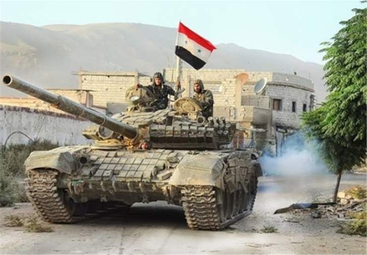 قوات الجيش السوري تقطع الإمدادات علي المسلحين في منطقة الحجر الأسود