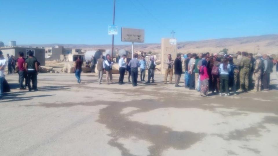 العراق.. احتجاجات بسنجار رافضة لعودة إدارة القضاء