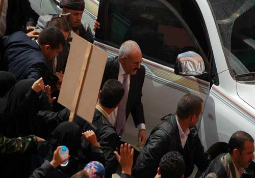 اليمن: “صالح ” يظهرفي صنعاء بفعاليات مرور عامين علي عاصفة الحزم